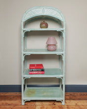 Load image into Gallery viewer, Tall Faux Bamboo Reeded Free Standing Shelving Unit