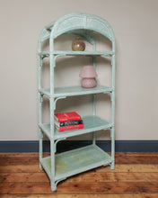 Load image into Gallery viewer, Tall Faux Bamboo Reeded Free Standing Shelving Unit