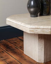 Load image into Gallery viewer, 1980's Travertine Side Table / Small Coffee Table