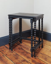 Load image into Gallery viewer, Pair Of Bobbin Turned Nesting Side Tables