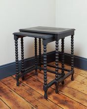 Load image into Gallery viewer, Pair Of Bobbin Turned Nesting Side Tables