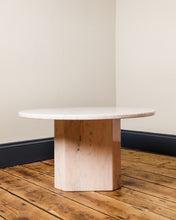 Load image into Gallery viewer, Blush Pink Round Marble Coffee Table