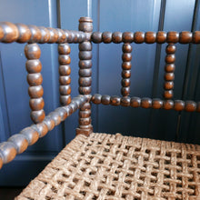 Load image into Gallery viewer, 19th Century Bobbin Turned Oak Corner Chair