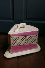 Load image into Gallery viewer, Beautiful Art Deco Large Pink And Gold Cheese Dish