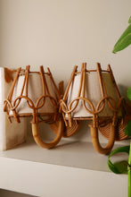 Load image into Gallery viewer, French Mid-Century Modern Bamboo Wall Sconces by Louis Sognot