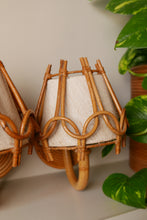 Load image into Gallery viewer, French Mid-Century Modern Bamboo Wall Sconces by Louis Sognot