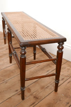 Load image into Gallery viewer, Antique Arts & Crafts Cane Bench Seat