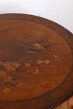 Load image into Gallery viewer, 19th Century Sorrento-Ware Side Table With Bobbin Turned Legs