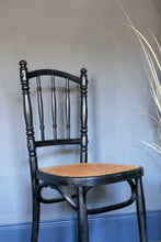 Load image into Gallery viewer, 19th Century Ebonised Bent Wood And Cane Chairs