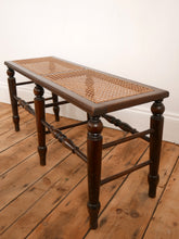Load image into Gallery viewer, Antique Arts & Crafts Cane Bench Seat