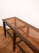 Load image into Gallery viewer, Antique Arts & Crafts Cane Bench Seat