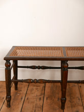 Load image into Gallery viewer, Antique Arts & Crafts Cane Bench Seat