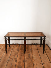 Load image into Gallery viewer, Antique Arts & Crafts Cane Bench Seat