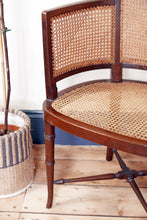 Load image into Gallery viewer, Regency Style Mahogany Cane Chair With Faux Bamboo Legs