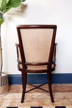 Load image into Gallery viewer, Regency Style Mahogany Cane Chair With Faux Bamboo Legs