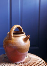 Load image into Gallery viewer, French Provincial 19th Century Ochre Glazed Olive Oil Jug with Weathered Patina
