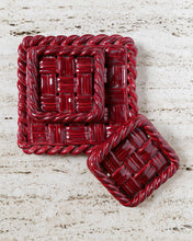 Load image into Gallery viewer, Vallauris Red Trivet and Coaster Set