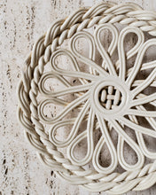 Load image into Gallery viewer, White Vallauris Woven Pedistal Bowl