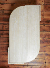 Load image into Gallery viewer, French Roche Bobois Travertine Coffee Table 1970's