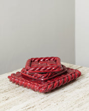 Load image into Gallery viewer, Vallauris Red Trivet and Coaster Set