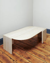Load image into Gallery viewer, French Roche Bobois Travertine Coffee Table 1970's