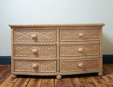 Load image into Gallery viewer, Large Wicker Chest Of Drawers
