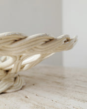Load image into Gallery viewer, White Vallauris Woven Pedistal Bowl