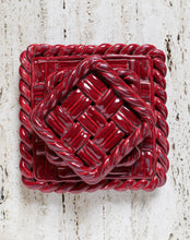 Load image into Gallery viewer, Vallauris Red Trivet and Coaster Set