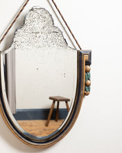 Load image into Gallery viewer, Art Deco Shield Hanging Mirror