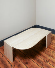 Load image into Gallery viewer, French Roche Bobois Travertine Coffee Table 1970's