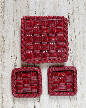 Load image into Gallery viewer, Vallauris Red Trivet and Coaster Set