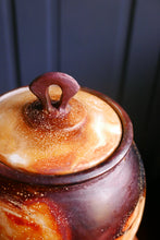 Load image into Gallery viewer, 1980's Raku Fired Vessel by Ceramic Artist John Bedding