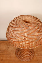 Load image into Gallery viewer, Mid Century French Woven Bamboo Mushroom Lamp