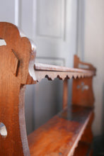 Load image into Gallery viewer, Antique Arts And Crafts Oak Scalloped Edge Shelves