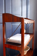Load image into Gallery viewer, Vintage Scalloped Edge Rosewood Small Bookshelf