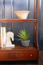 Load image into Gallery viewer, Vintage Scalloped Edge Rosewood Small Bookshelf