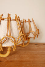 Load image into Gallery viewer, French Mid-Century Modern Bamboo Wall Sconces by Louis Sognot
