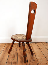 Load image into Gallery viewer, Antique Welsh Spinners Chair With Faux Bamboo Legs