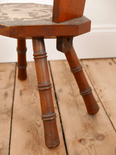 Load image into Gallery viewer, Antique Welsh Spinners Chair With Faux Bamboo Legs