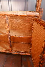 Load image into Gallery viewer, Victorian Tiger Bamboo Chinoiserie Style Wall Cabinet