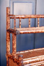 Load image into Gallery viewer, Victorian Tiger Bamboo Chinoiserie Style Wall Cabinet