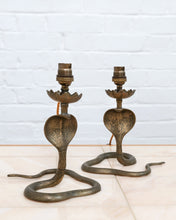 Load image into Gallery viewer, PAIR OF SERPENT LAMPS

