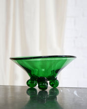 Load image into Gallery viewer, Spiral Footed Hand Blown Glass Bowl
