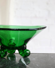 Load image into Gallery viewer, Spiral Footed Hand Blown Glass Bowl

