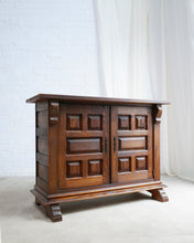 Load image into Gallery viewer, Solid Oak Brutalist Spanish Cabinet

