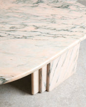 Load image into Gallery viewer, Pink Marble Teardrop Coffee Table
