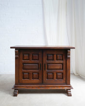 Load image into Gallery viewer, Solid Oak Brutalist Spanish Cabinet
