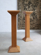 Load image into Gallery viewer, Pair of Pencil Reed Plinths.
