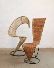 Load image into Gallery viewer, French Wicker Chairs in The style of Tom Dixon
