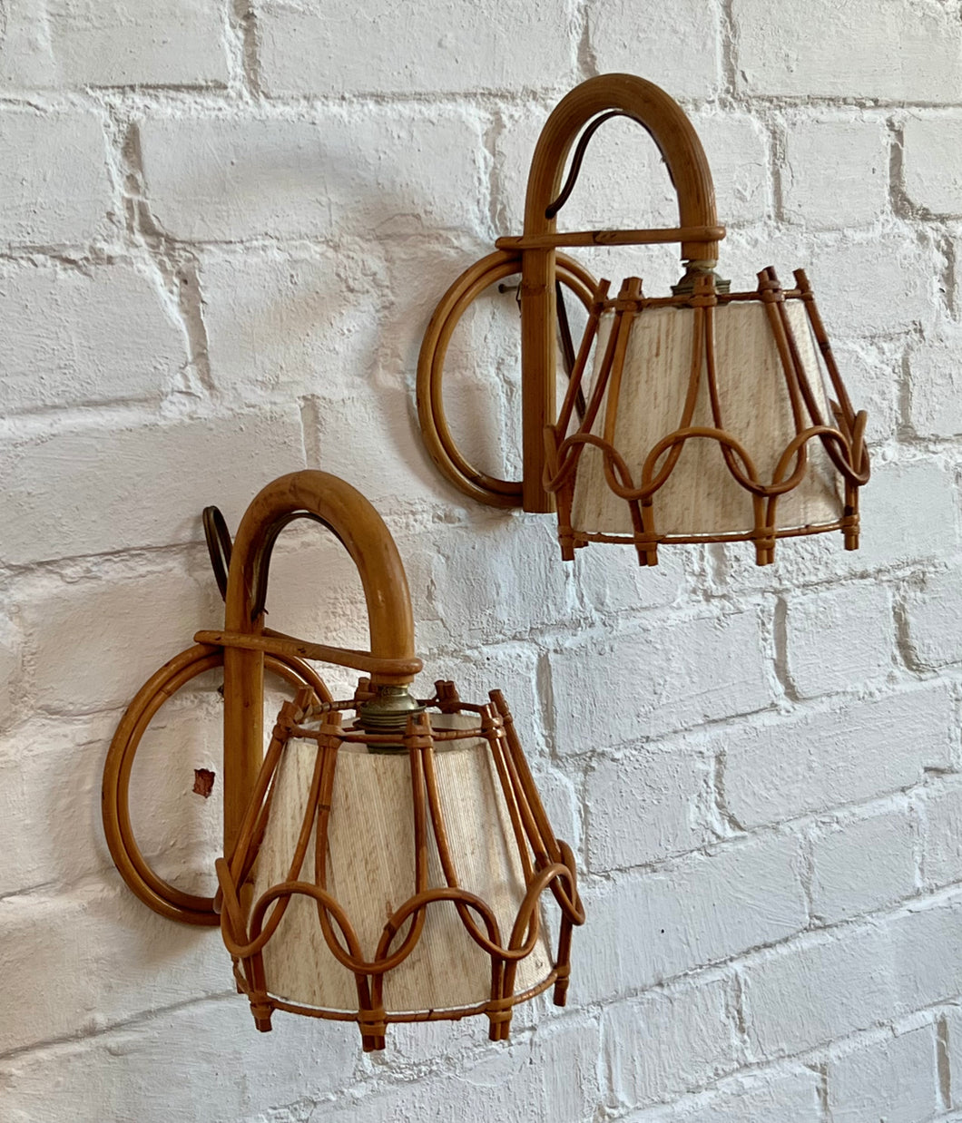 LOUIS SOGNOT BAMBOO WALL SCONCES